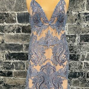 FREE PEOPLE | Night shimmer mini dress